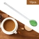 thumbnail image 2 of 10x 10x Cucharas mezcladoras Cucharas de té de vidrio de mango largo para remover té y café Verde claro, 2 of 9