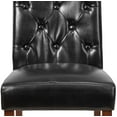 thumbnail image 5 of Flash Furniture 2 Pk. HERCULES Grove Park Series Black LeatherSoft Tufted Parsons Chair, 5 of 9