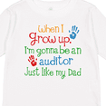 thumbnail image 4 of Inktastic Future Auditor Like My Dad Boys or Girls Long Sleeve Toddler T-Shirt, 4 of 5