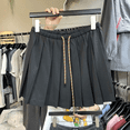 thumbnail image 1 of Minivestido adelgazante de cintura alta para mujer, estilo preppy, falda plisada con cordón, otoño de 2024, falda Jk reductora de edad, 1 of 4