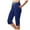 Blue, variant on Women's High-Waisted Yoga Pants – Side-Slit Workout Capris with Pockets, Athletic Stretch Lounge Pants Coffee, XL