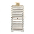 thumbnail image 2 of A and B Home A&B Home Hesper White Hanging Garden Lanterns (Set of 2), 2 of 6