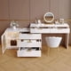 thumbnail image 5 of Vanity Dressing Table Nordic Storage Drawers Cabinets Organizer Dressing Table Bedroom Tocador Maquillaje Dresser Furniture My Lux Decor Round, 5 of 10
