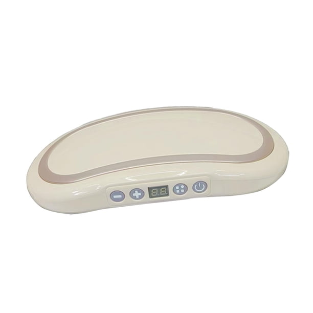 Almohadilla térmica,Cinturón adelgazante con almohadilla térmica para la espalda y la cintura,Masajeador abdominal eléctrico portátil,Almohadillas térmicas eléctricas Cinturón de beige