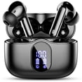 thumbnail image 1 of Auriculares inalámbricos Btootos Bluetooth 5.3 IP7 impermeables negros, 1 of 8