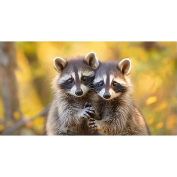 3 Year USA Made Raccoons 2026 2027 2028 Pocket Calendar Planner with Note Pad