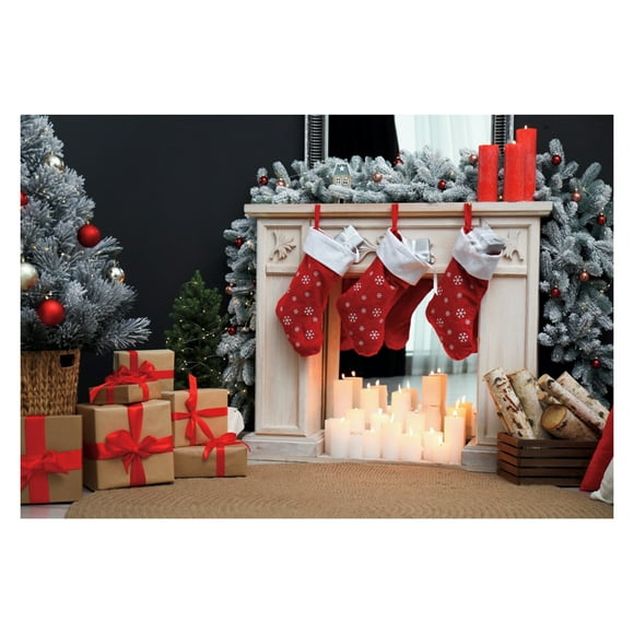 Bobasndm Christmas Backdrop Washable Warm Winter Christmas Backdrop Novelty Creative Party Decor