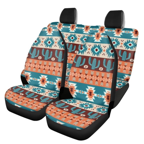 Uourmeti Cactus Car Seat Covers Soft Car Seat Covers Full Set Interior Interior Accessories Car Interior Accessories Set Fit for Most Sedans SUV