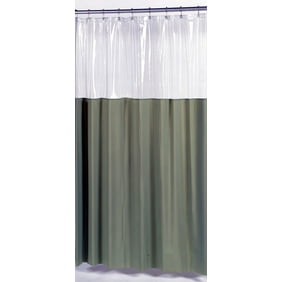 Clear View Antimicrobial Germicidal Bath Shower Curtain Stop