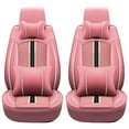 thumbnail image 2 of Leadwolf Front Pair Car Seat Covers Leather for toyota for Corolla iM 2017-Present 2 Seats Airbag Compatible Waterproof Premium Leather Front and Back Seat Protectors 2PCs Pink, 2 of 7