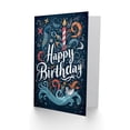 thumbnail image 2 of Artery8 Birthday Card Surreal Nautical Boat Waves Candle For Him Man Male Dad Brother Son Papa Grandad Greeting Card, 2 of 3