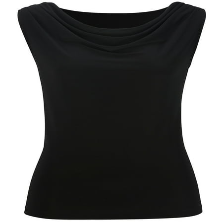 Silk Cowl Neck - Edwards Women's Cowl Neck Sleeveless K, Style 5410