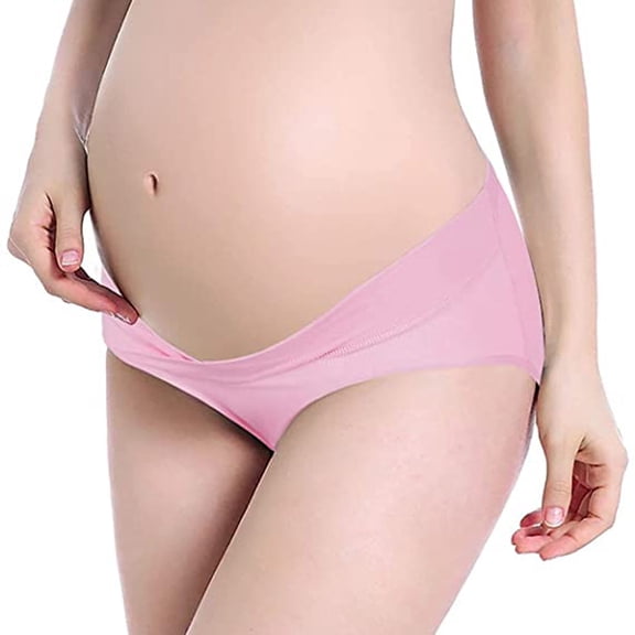 Ashirexll 6 Pack Womens Maternity Underwear, Healthy Maternity Pregnancy Panties Postpartum Mother Under Bump Underwear Multicolour B 3XL