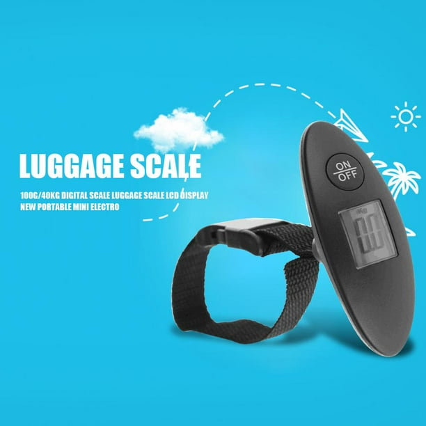 100g/40kg Báscula digital Pantalla LCD Mini báscula electrónica portátil para equipaje Likrtyny Batería de cocina
