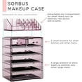 thumbnail image 3 of Sorbus, Acrylic Makeup Organizer, 4 Large Drawers, 2 Small Drawers, Purple, 3 of 7