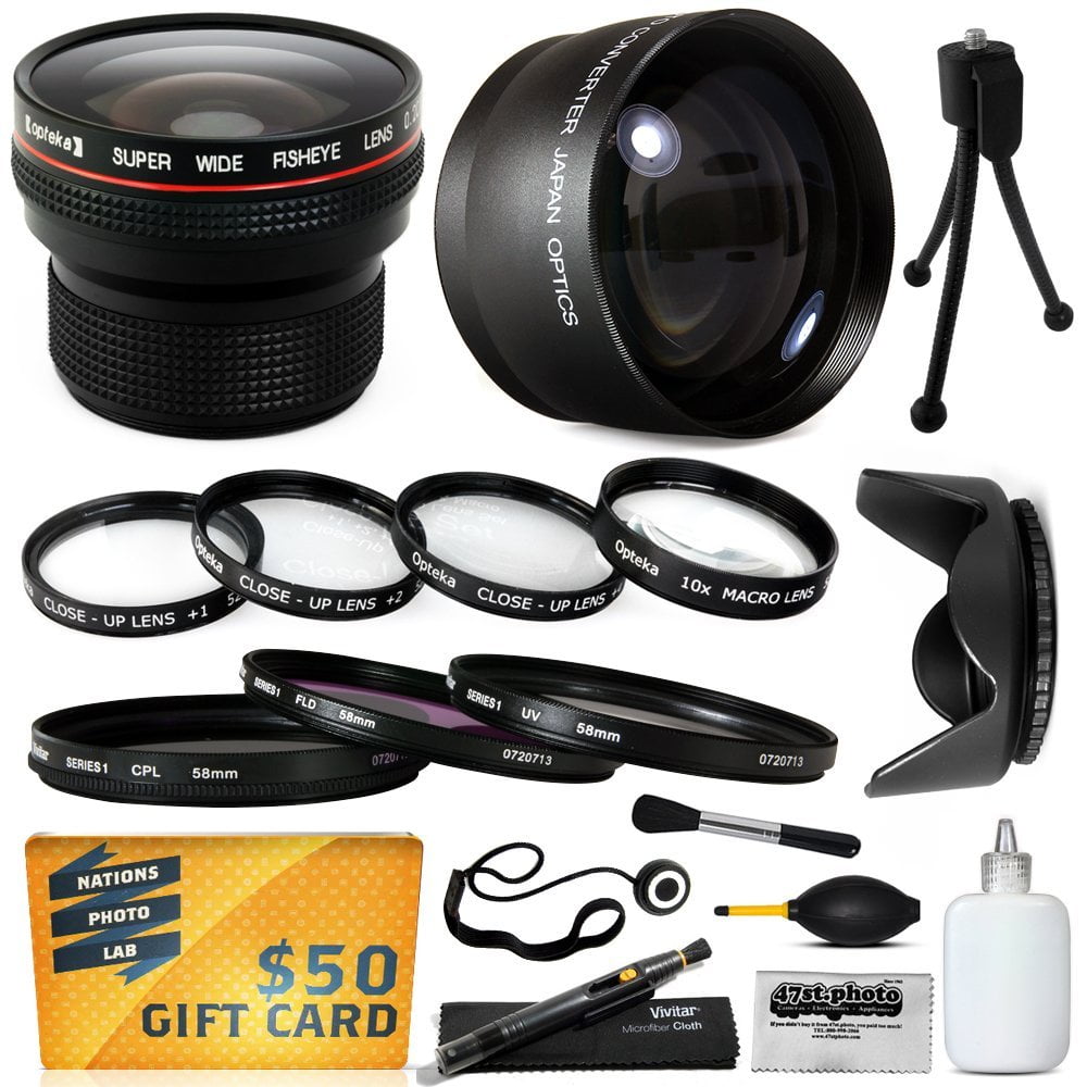 15 Piece Macro Fisheye Telephoto Lens Filters Set includes 3 Piece