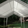 thumbnail image 5 of King Canopy 10' x 20' Polyethylene 180gsm Fitted White with White Leg Skirts Carport Canopy Cover, 5 of 7