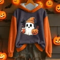 thumbnail image 3 of Halloween Oversized Sweatshirts for Women Crewneck Pullover Graphic Sweat Shirts Loose Funny Ghost Sweater Gray, XL, 3 of 3
