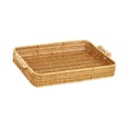 thumbnail image 4 of Cesta tejida , bandeja para servir, frutero a mano, bandeja rectangular para cocina, baño, decoración del hogar, mesa de centro, 4 of 9