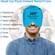 thumbnail image 5 of Gorro para aliviar el dolor de cabeza Gorro para la migraña, máscara para la migraña portátil Envoltura para la cabeza de hielo para el dolor de cabeza por tensión, hinchado, 5 of 7