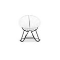 thumbnail image 1 of Chaise Acapulco Outdoor Wire Rocker Patio avec cadre en métal blanc - Plata Import, 1 of 1
