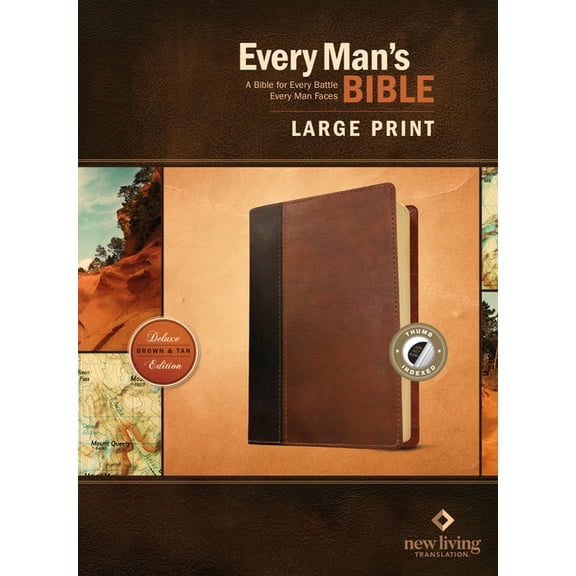 Every Man's Bible NLT, Large Print, Tutone, (Hardcover)