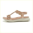 thumbnail image 4 of IUJSOY Womens Sandals Glitter Rhinestone Dressy Summer Platform Sandals Open Toe Walking Shoes, 4 of 9