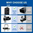 thumbnail image 3 of Adjustable Trailer 6 inch Drop Hitch Ball Mount,12500lbs GTW Fits 2 inch Receiver,Aluminum Tow 2" & 2-5/16" Balls Hitches with 2 Anti-Theft Pins Locks, 3 of 9