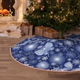 thumbnail image 5 of Balery Beautiful Snowflake Butterfly Printed Christmas Tree Skirt , Merry Christmas Party Christmas Tree Decoration,Adjustable Tree Skirt-30", 5 of 6