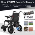 thumbnail image 6 of ZipGoin Lightweight Foldable Electric Wheelchair for Seniors, Electric Wheelchairs for Adults 500W Dual Motors Powerful, 12+ miles Range, 6 of 7