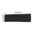 thumbnail image 4 of PCS Diademas, Bandas para el sudor, Diadema elástica que absorbe la humedad, para deportes, Algodón, Negro, 4 of 7