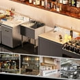 thumbnail image 5 of Ktaxon Under Bar Sink with Left Drainboard, NSF Commercial, 1 Compartment 304 Stainless Steel Bar Sink, Prep Freestanding Large Sink for Restaurant, Garage, 24"L x 18.4"W x 33"H, 5 of 9