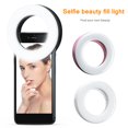 thumbnail image 3 of Lámpara de anillo LED para Selfie, diseño de abrazadera, lámpara USB para chat, vídeo con luz táctil regulable para Selfie, recargable complementaria Inevent EL014182-01, 3 of 5