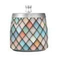thumbnail image 7 of Yayeee Ashtray with Lid for Cigarette Smokeless Stainless Steel Home Ash Holder, Colorful Art Pattern, 7 of 7