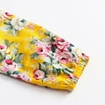 thumbnail image 5 of BOBOGOJP Girls Midi Dress Long Sleeve Dresses Ruffled Sleeve Dresses for Fall Winter 3-14Y Yellow for Size 12-18 Months, 5 of 9