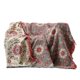 thumbnail image 1 of Manta bohemia para cama, edredón rústico ultra suave de algodón, manta de otoño con estampado floral de pájaros, decoración de granja, mantas grandes para cama, 1 of 5