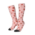 thumbnail image 2 of Fotbe Strawberry print Women's Men's Novelty Crew Socks Cotton Socks Knee High Socks for Walking,Running,Nurses,Pregnancy, 2 of 9