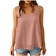 thumbnail image 3 of TaTaai Flattering Ruffle Sleeveless Tank, Women's Boho Chiffon Round Neck Lacing Top, Breathable Summer Style, Ideal for Spring Daily Casual Use Gift, 3 of 8
