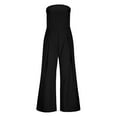 thumbnail image 4 of Wensltd Summer Jumpsuits for Women Dressy Sleeve Wide Leg Pants Rompers Elegant One Piece Outfits, 4 of 7