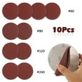 thumbnail image 3 of 12 Pcs 5 Inch Hook And Loop Backing Pad Sanding Discs Kit Drill Grinder Rotary Tools Adaptor (5" ), 3 of 10
