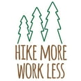 thumbnail image 3 of CafePress - Hike More Work Less Baseball Jersey - Cotton Baseball Jersey, 3/4 Raglan Sleeve Shirt, 3 of 4
