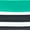 Black & Mint, variant on LASCANA Women's Striped Classic Bikini Swimsuit Bottom Bow