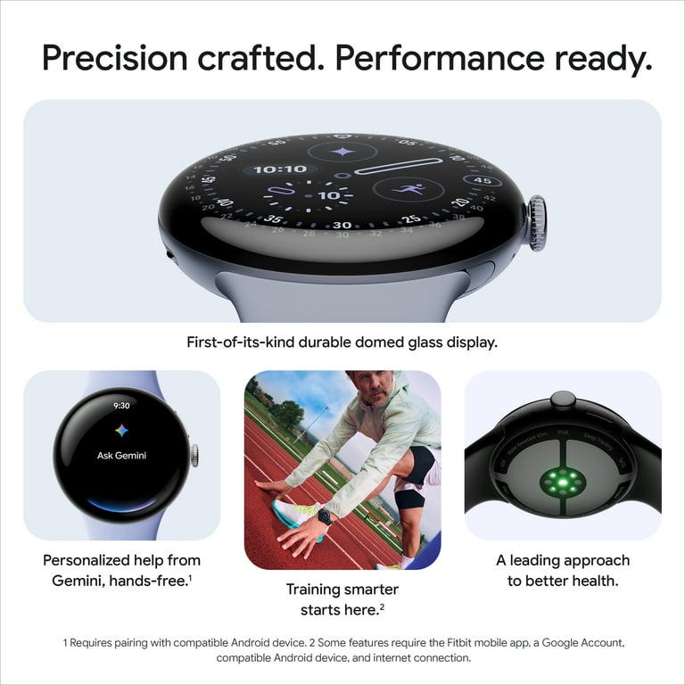 Google Pixel Watch 4 (41mm) - Android Smartwatch with Domed