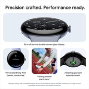 Google Pixel Watch 4 (41mm) - Android Smartwatch with Domed Display, Comprehensive Health and Fitness Tracking, and Help from Gemini - Champagne Gold Aluminum Case - Lemongrass Active Band - LTE