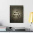 thumbnail image 4 of Inspirational Wall Art Live Your Passion Motivation Wall Decor for Home Office Gym Inspiring Success Quote Print Ready to Hang Unframed, 4 of 17