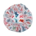 thumbnail image 5 of Unique Bargains 1 Pc Durable Shower Cap for Business Travel Assorted Color Polyester Pongee PEVA, 5 of 6