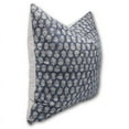 thumbnail image 2 of Fabdivine Block Print Throw Pillow Cover, 20x20 Inch Duck Canvas Outdoor Cushion Cover, Floral Print Boho Design Gray Pillow Cover for Sofa and Couch, 2 of 5