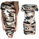 thumbnail image 2 of Atractivas Mini-ejército Vestido De Cuello Redondo Camuflaje Manga Corta Para Mujeres Sunnimix Vestido atractivo de las mujeres de camuflaje, 2 of 8