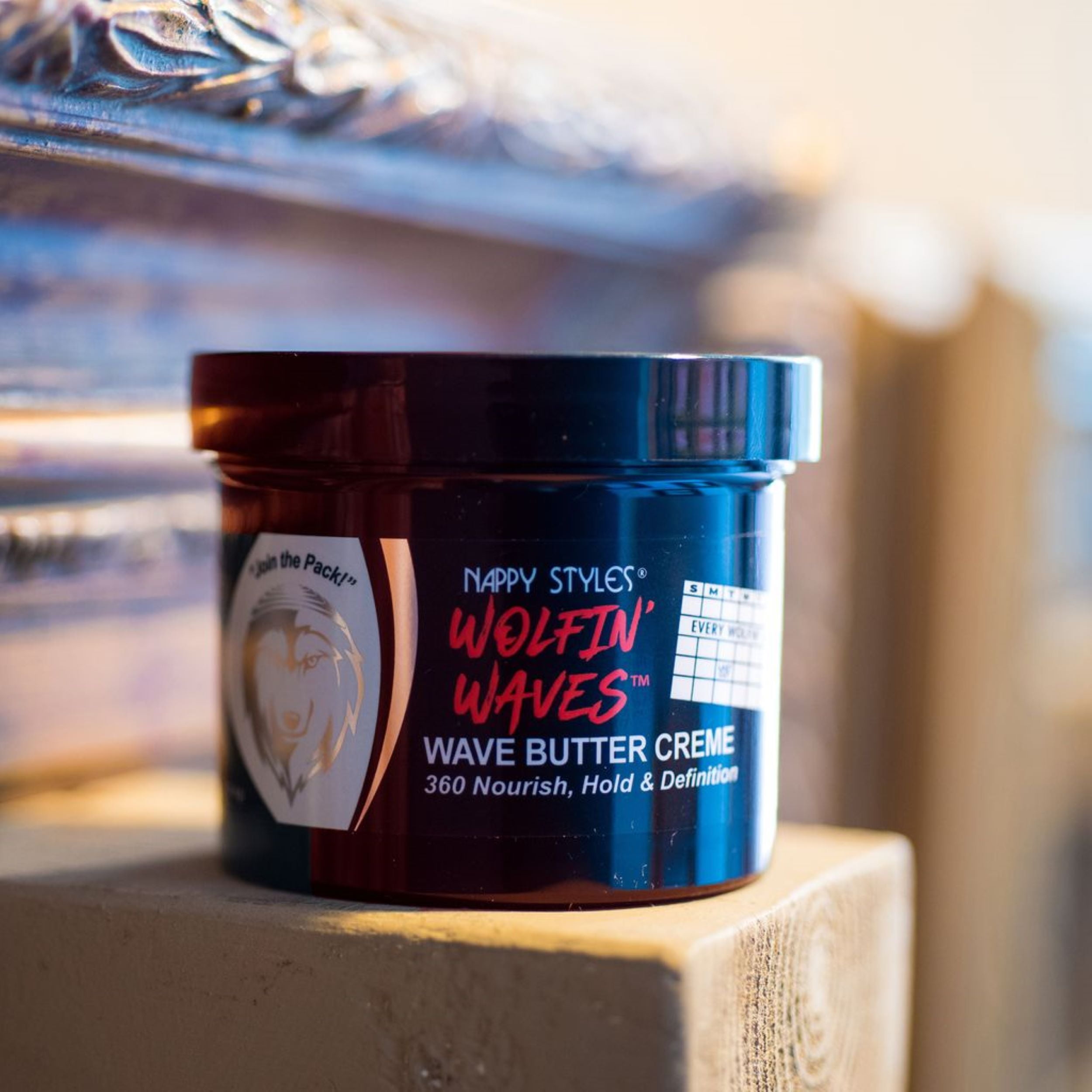 Nappy Styles Wolfin' Waves Wave Butter Crème, 360 Nourish, Hold