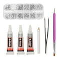thumbnail image 2 of Rhinestones Kit 6 Sizes Jewelry Making Glass Rhinestone Decor With Glue For  Home Makeup Nail Art Decoration, 2 of 8